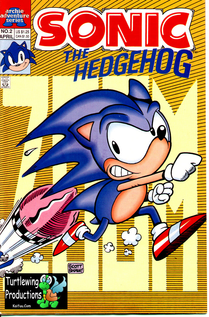 Sonic - Archie Adventure Series April 1993 Comic cover page